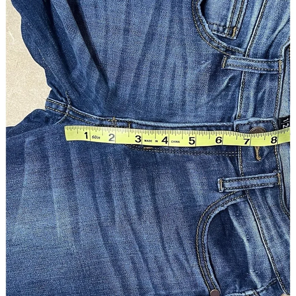 Judy Blue Women 1/25 Boyfriend Jeans Blue Relaxed Distressed Stretch Zipper - Picture 7 of 13